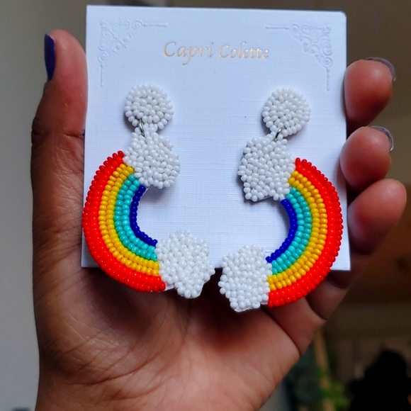 🌈 Capri Colette Rainbow earrings - Picture 2 of 4